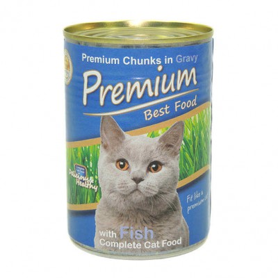 Premium Kedi Konservesi Balıklı 415gr